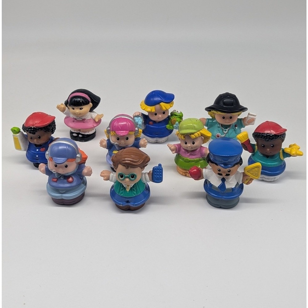 Fisher Price Little People Figures Lot of 10 Community Helpers Career Worker
